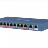 Switch PoE DS-3E0310HP-E ( 8 PoE + 2Uplink)