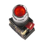 Buton cu iluminare IEK ABLF-22 1P 240 V 10 A IP40 roșu