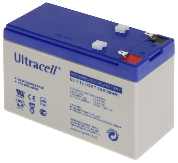 Acumulator 12V,  7 A/h ( Ultracell) +